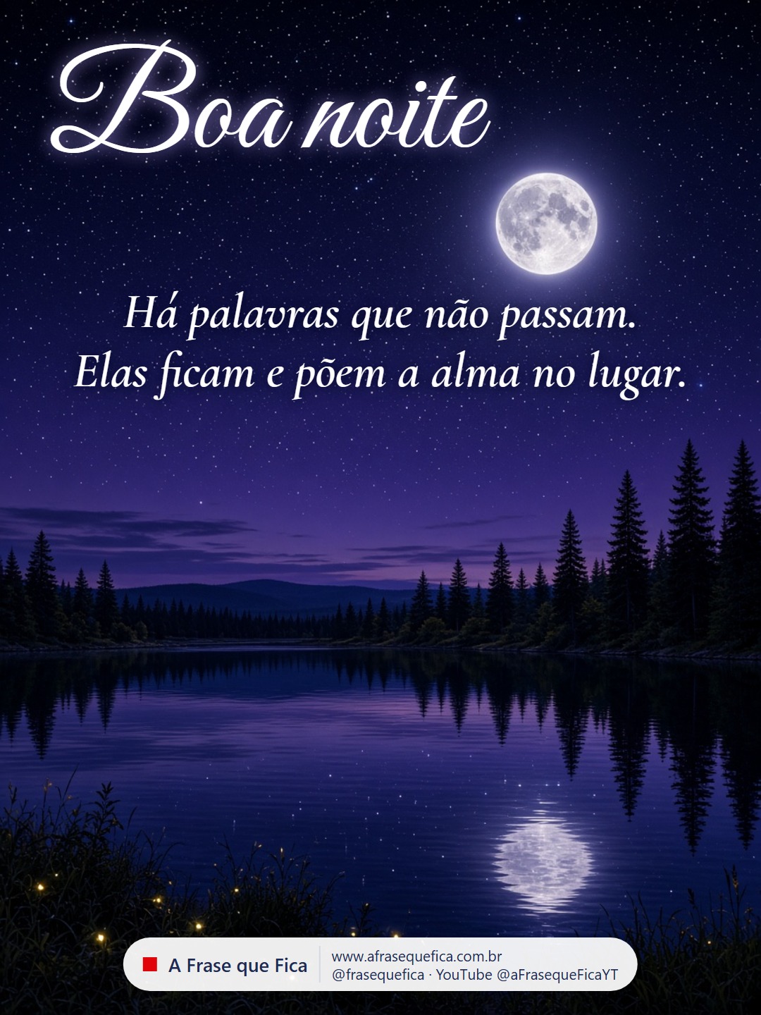 Imagem de boa noite de A Frase que Fica, 20 de outubro