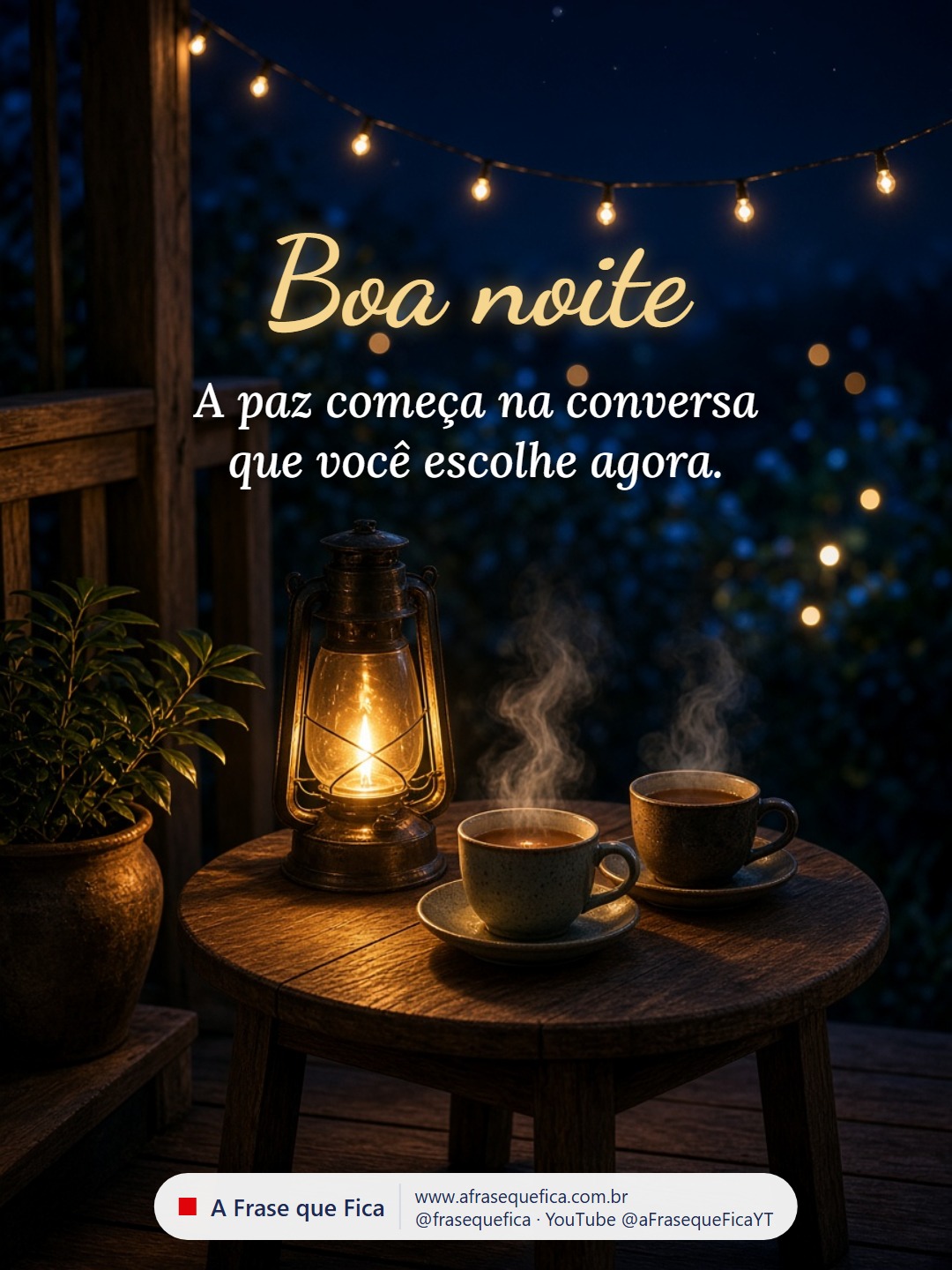 Imagem de boa noite de A Frase que Fica, 24 de outubro